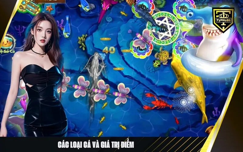 Các loại cá và giá trị điểm